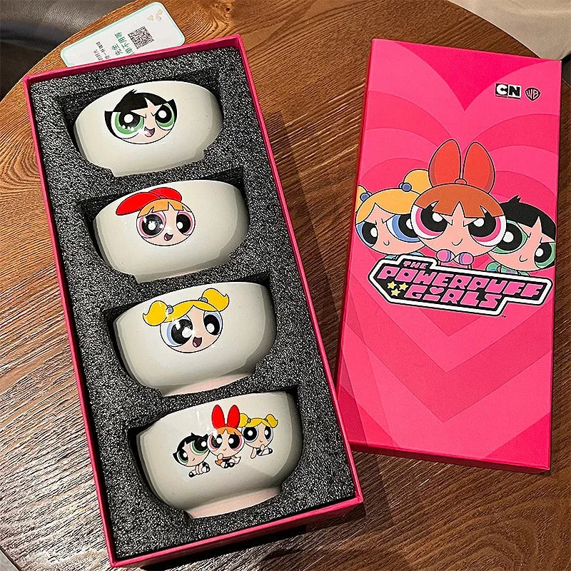 Powerpuff Girls 3-Piece Ceramic Bowl Set – Gift Box - Clarify.pk