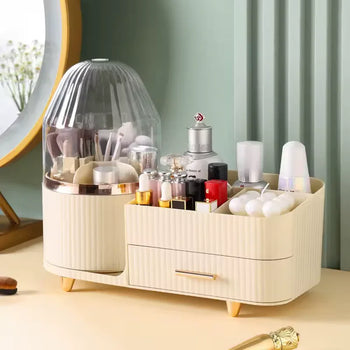 360° Rotating Cosmetic Storage Box – Makeup Organizer Stand - Clarify.pk