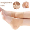 Silicone Gel Heel Protector Socks – Anti-Crack, Moisturizing Half Socks