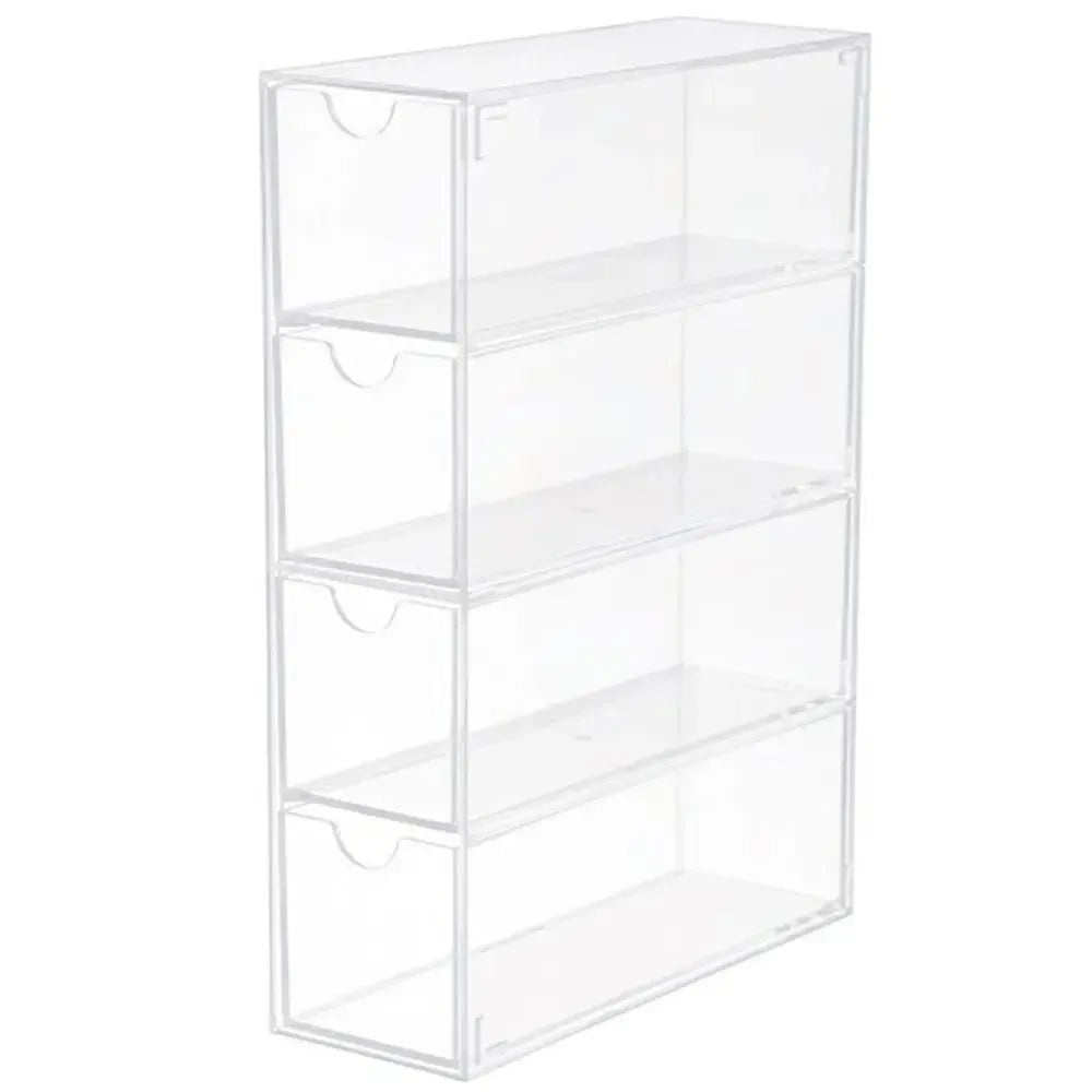 4 Layer Acrylic Sunglasses Storage Box – Transparent Organizer Case - Clarify.pk
