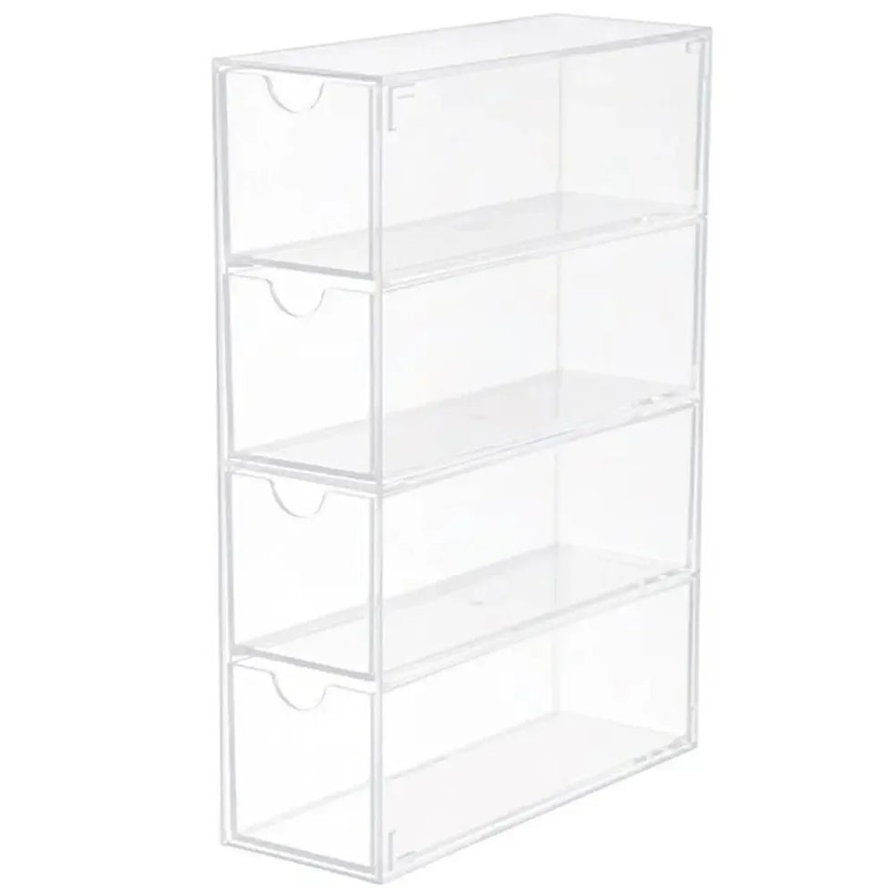 4 Layer Acrylic Sunglasses Storage Box – Transparent Organizer Case