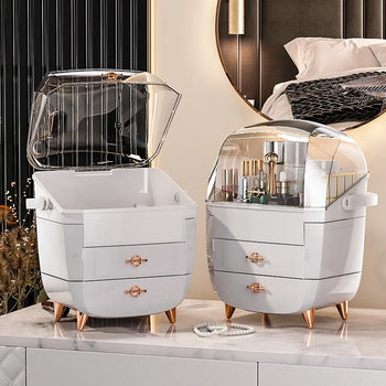 Cosmetics Storage Box, Dust-proof, Skin Care Product, Desktop Organizer, Finishing Box, Household Storage Cabinet Dressing Table