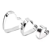 12pcs Stainless Steel Cookie Cutter Set – Star, Heart, Round & Flower