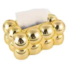 Luxury Golden Bubble Ceramic Tissue Box