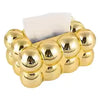 Luxury Golden Bubble Ceramic Tissue Box