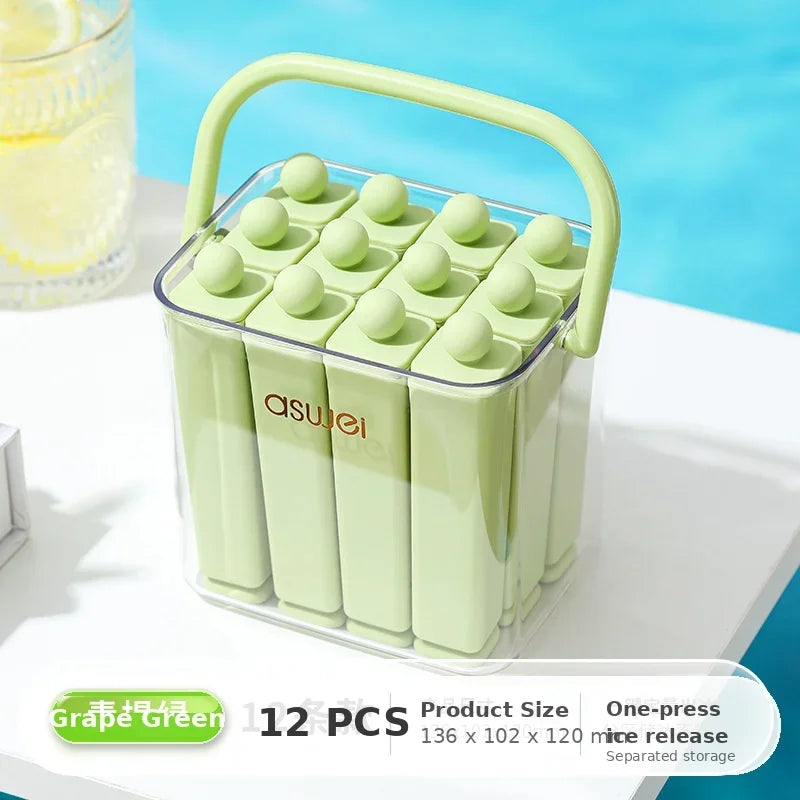Silicone Ice Pop Maker - Reusable Ice Cream Bar Mold