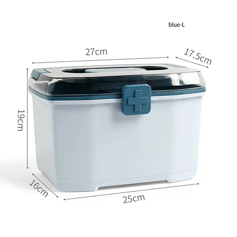 Double-Layer Medical Storage Box – Portable First Aid Kit - Clarify.pk