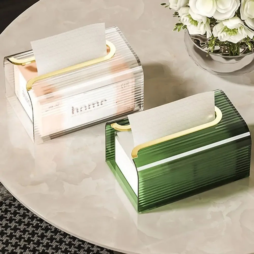 Wall-Mounted Clear Tissue Box – Sleek & Space-Saving Design
