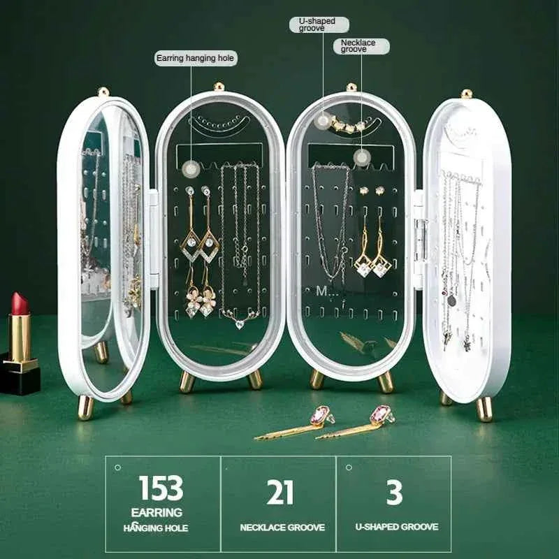 Jewelry Storage Box Earrings Jewelry Rack Earrings Necklace Box Household Cleaning Display Rack Artifact Jewelry Packaking - Clarify.pk