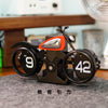 Vintage Motorcycle Flip Clock – Silent Mechanical Table Clock for Home & Office Décor (Random Color) - Clarify.pk