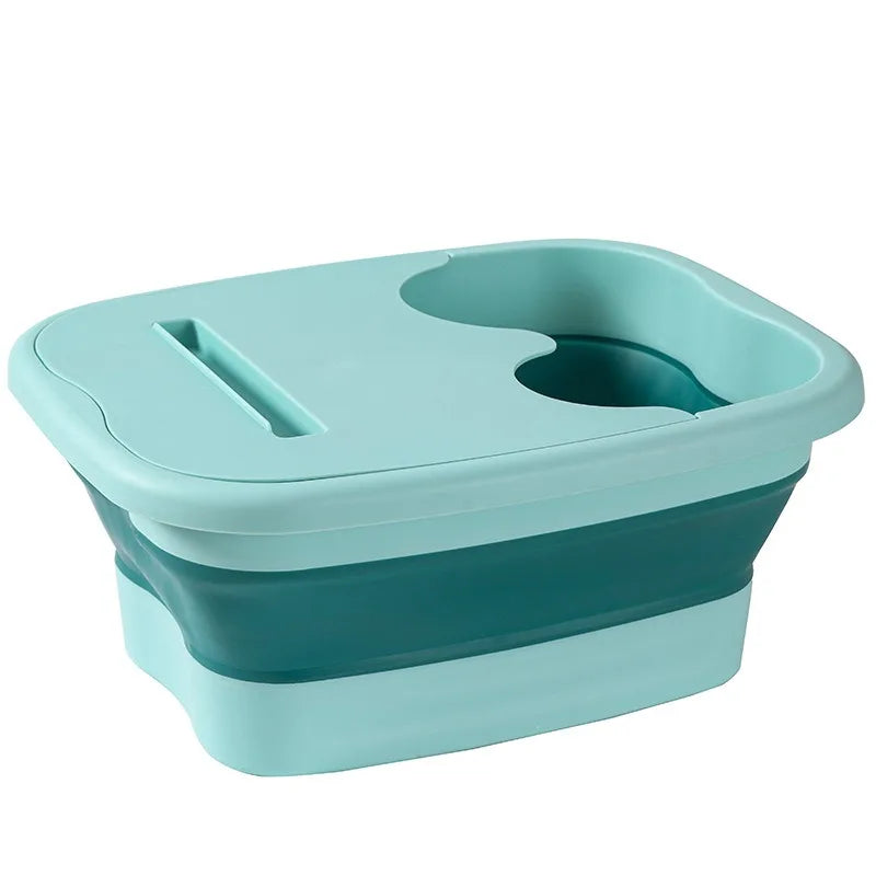 Foldable Footbath Massage Bucket Pedicure Bucket Folding Basin Foot Bowl Plastic Tub Spa Foot Bath Bathtub BXLP02