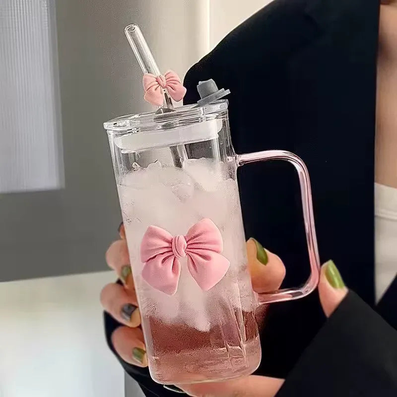 پیارا ڈوڈل بو گلاس کپ – کافی، چائے اور جوس مگ
