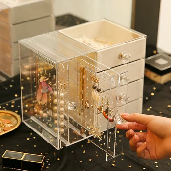 Transparent Acrylic Storage Box – Multi-Layer Jewelry Drawer - Clarify.pk