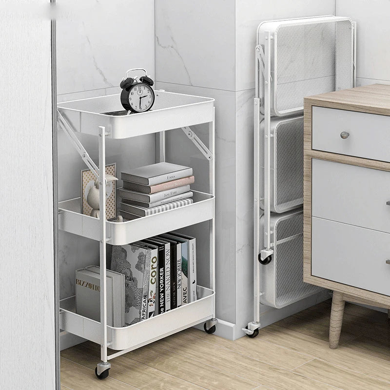 3-Tier Mobile Utility Folding Rack