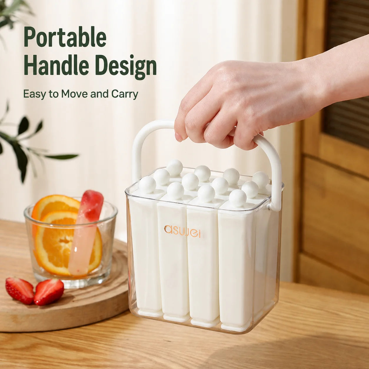 Silicone Ice Pop Maker - Reusable Ice Cream Bar Mold