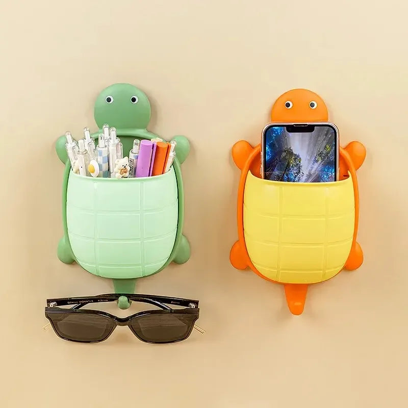 Cute Turtle Toothbrush Holder – Cartoon Bathroom Organizer - Clarify.pk