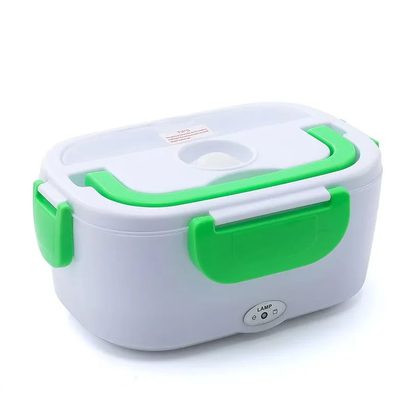 Stainless Steel Electric Lunch Box Double Layer Design Car Portable Use Corded Heating System Student Meal Prep Temperature