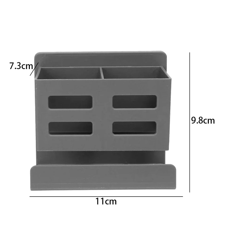 Hole-Free Bathroom Storage Rack – Wall-Mounted Washbasin Organizer