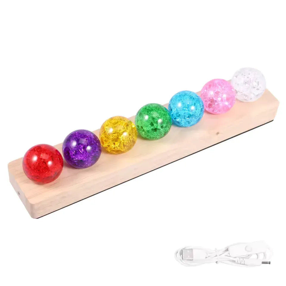 7 LED کرسٹل بال - گھر اور تحائف کے لیے آرائشی روشنی
