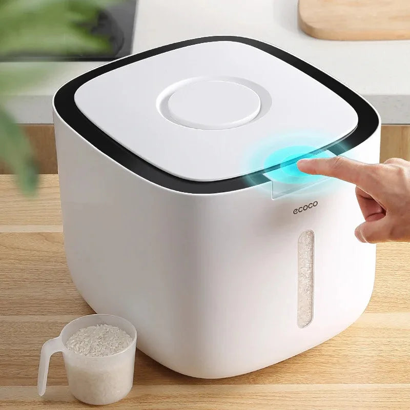 Ecoco 5kg Smart Rice Box – Airtight Grain Storage Station