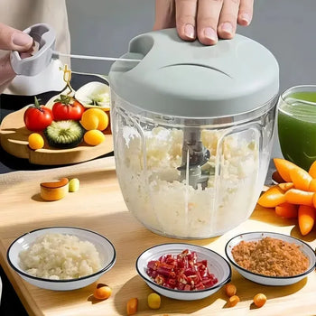 Spin Blade Chopper – Manual Vegetable Cutter - Clarify.pk