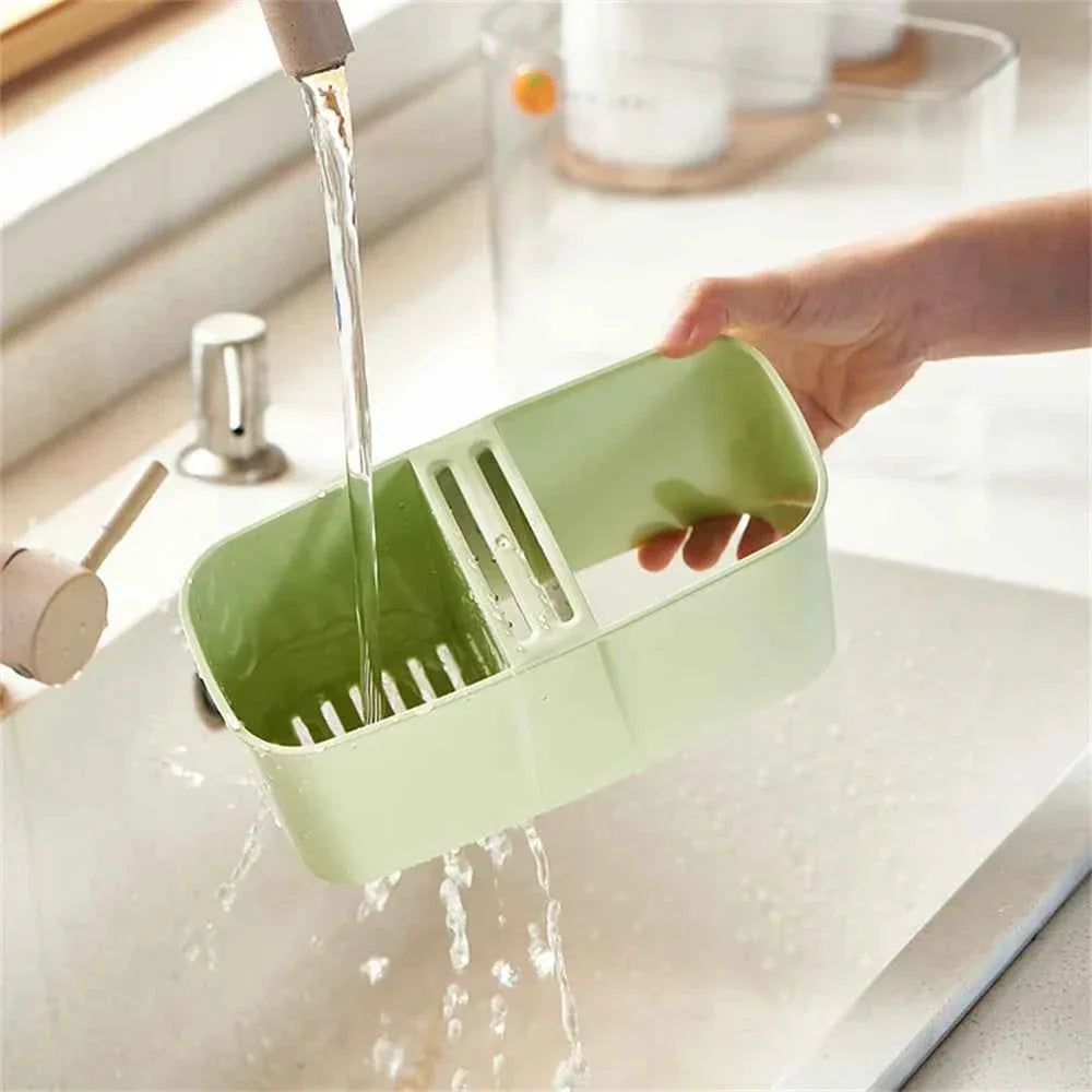 Chopsticks Storage Rack Multifunctional Detachable Drainage Tray Large Storage Box for Kitchen - Clarify.pk