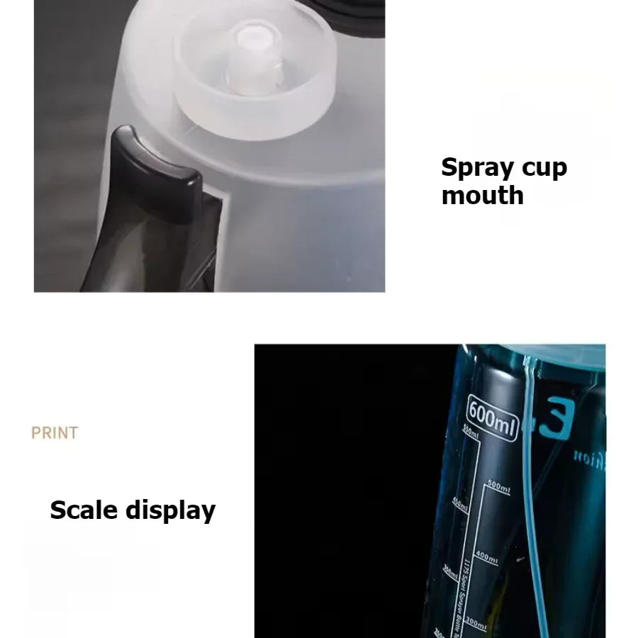 Transparent Spray Bottle – Large Capacity Summer Sports Cup - Clarify.pk