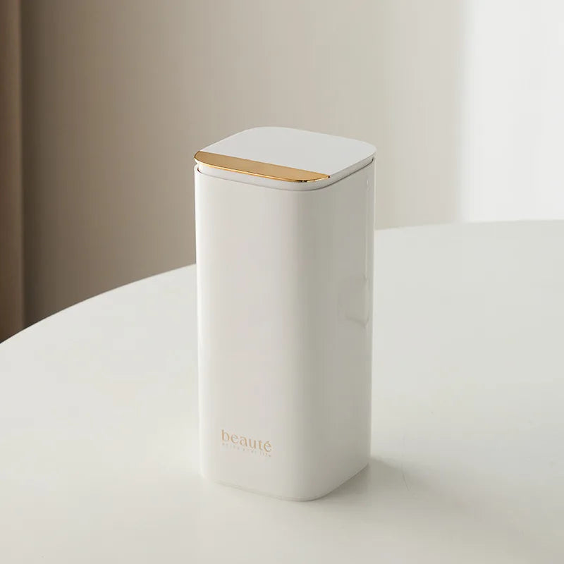 Automatic Lifting Makeup Brush Organizer Four Grid Storage Cosmetic Tools eyeliner eyebrow pencil dust-proof brush bucket