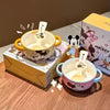 Disney Mickey & Friends Ceramic Baby Bowl – Donald Duck Themed Toddler Feeding Bowl with Matching Spoon