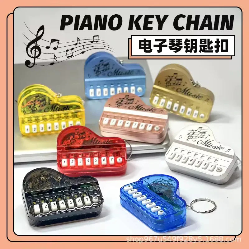 Piano Music Keychain – Mini Keyboard Design Gift (Random Color) - Clarify.pk