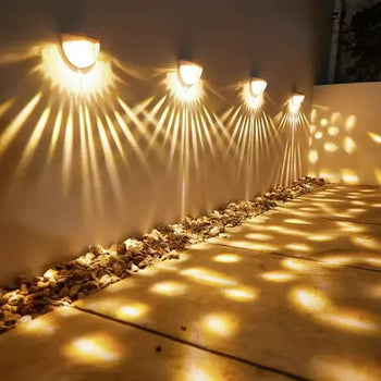 6 LED Solar Fence Lights – Pack of 4 Waterproof Outdoor Lamps - Clarify.pk