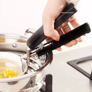 High-Quality Black Clip Kitchen Bowl Picker Tongs (Small) - Clarify.pk