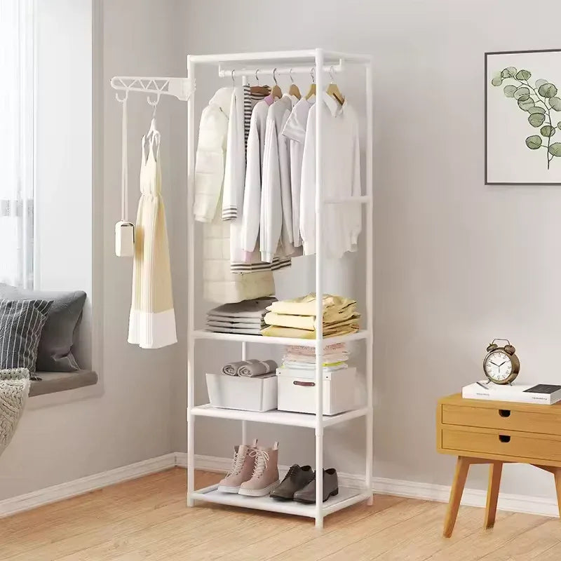 Hanger Stand & Coat Rack – Portable Clothes Organizer with Shelf - Clarify.pk