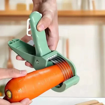 Stainless Steel Vegetable & Fruit Slicer – Multi-Functional Tool - Clarify.pk