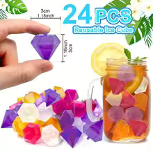 Diamond Frost – Reusable Non-Diluting Ice Cubes (Pack of 12)