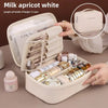PU Leather Travel Makeup Bag – Large Capacity Organizer (Random color)