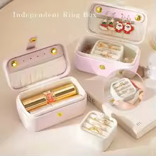 Mini Portable Travel Jewelry Box & Organizer