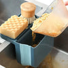 Kitchen Sink Retractable Drain Basket Suction Cup Hanging Storage Rack Kitchen Waste Pool Dry and Wet Separation Trash Organizer