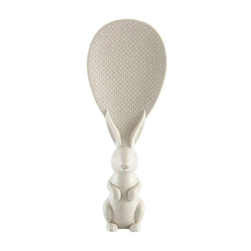 Cartoon Rabbit Rice Spoon 2 Pieces Set – Heat Resistant