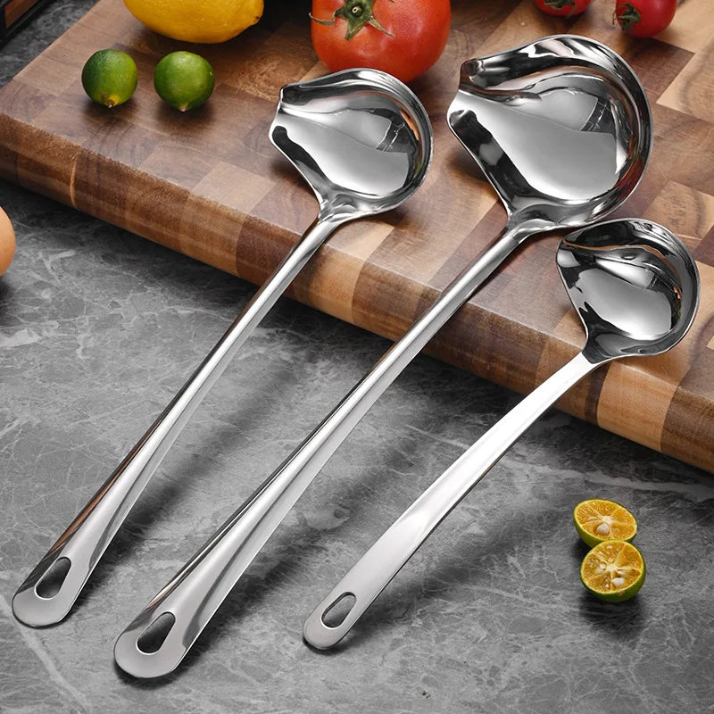 Stainless Steel Duckbill Spoon – Long Handle Sauce Ladle