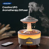 Premium Rain Drop Humidifier – LED Flame Mist Aroma Diffuser - Clarify.pk