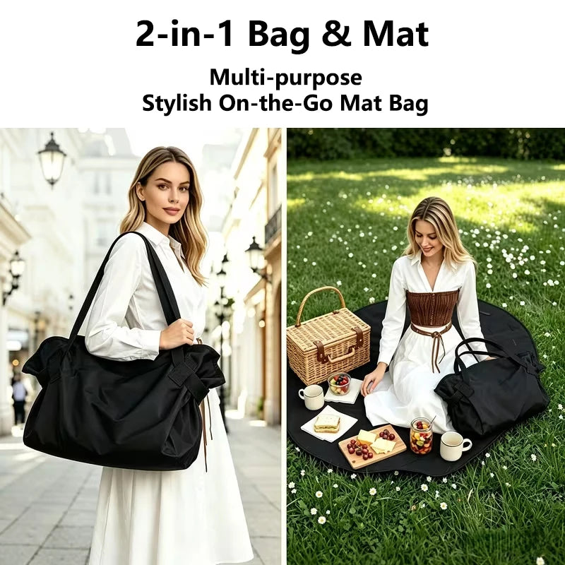 Foldable Travel Organizer Bag | Camping Mat & Picnic Tote