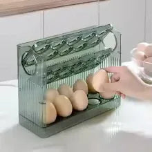Egg Storage Box – Refrigerator Organizer & Fresh-Keeping Tray