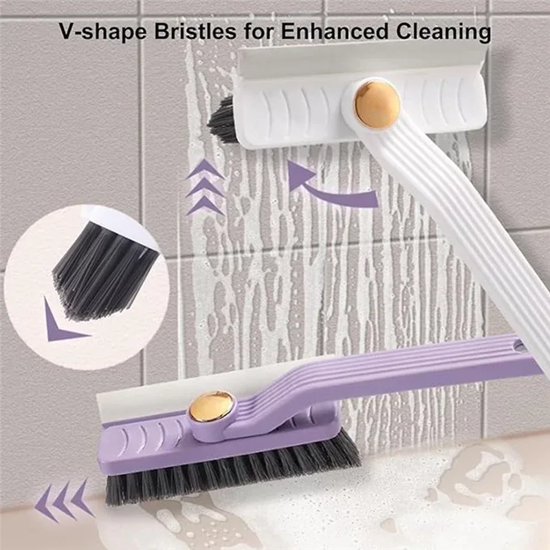 360° Multi-Function Rotating Crevice Cleaning Brush – Hard-Bristled Space Cleaner