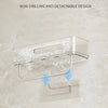 Glacier Patterned Bathroom Shelf - Non-Perforated Wall Mounted Storage Rack