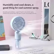 Portable Rechargeable Mist Fan with 3 Wind Speed Modes