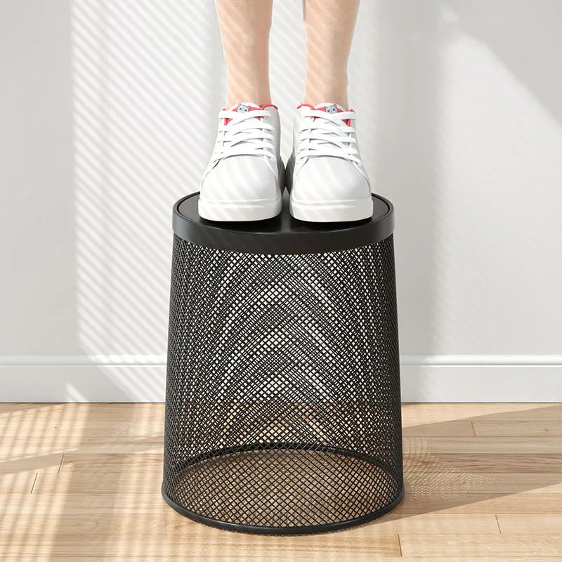 Metal Mesh Trash Can – Rustproof Wire Waste Bin