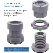 Height Adjustable Washing Machine Pad