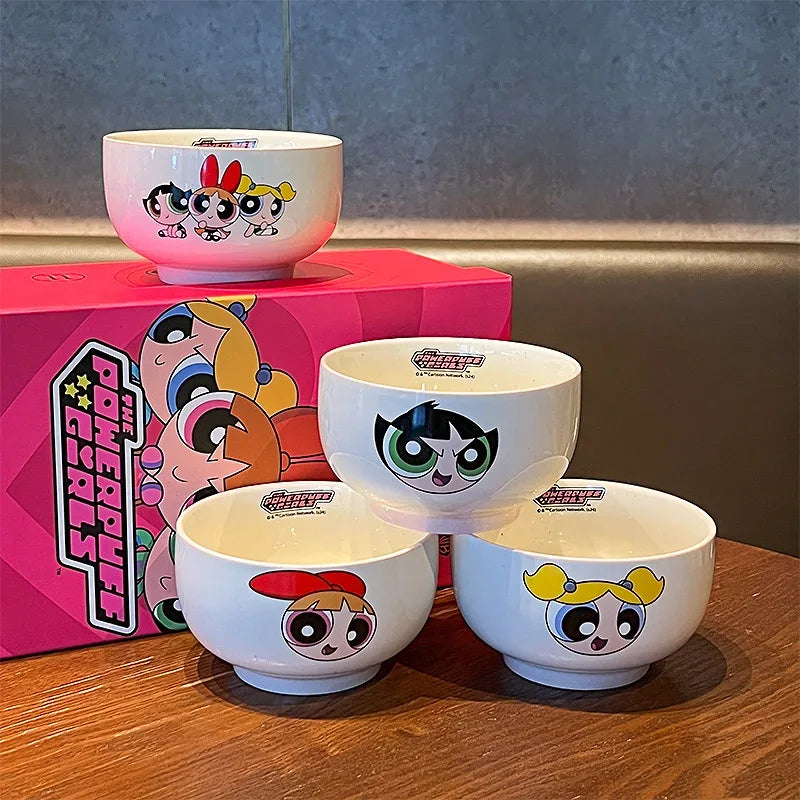 Powerpuff Girls 3-Piece Ceramic Bowl Set – Gift Box - Clarify.pk