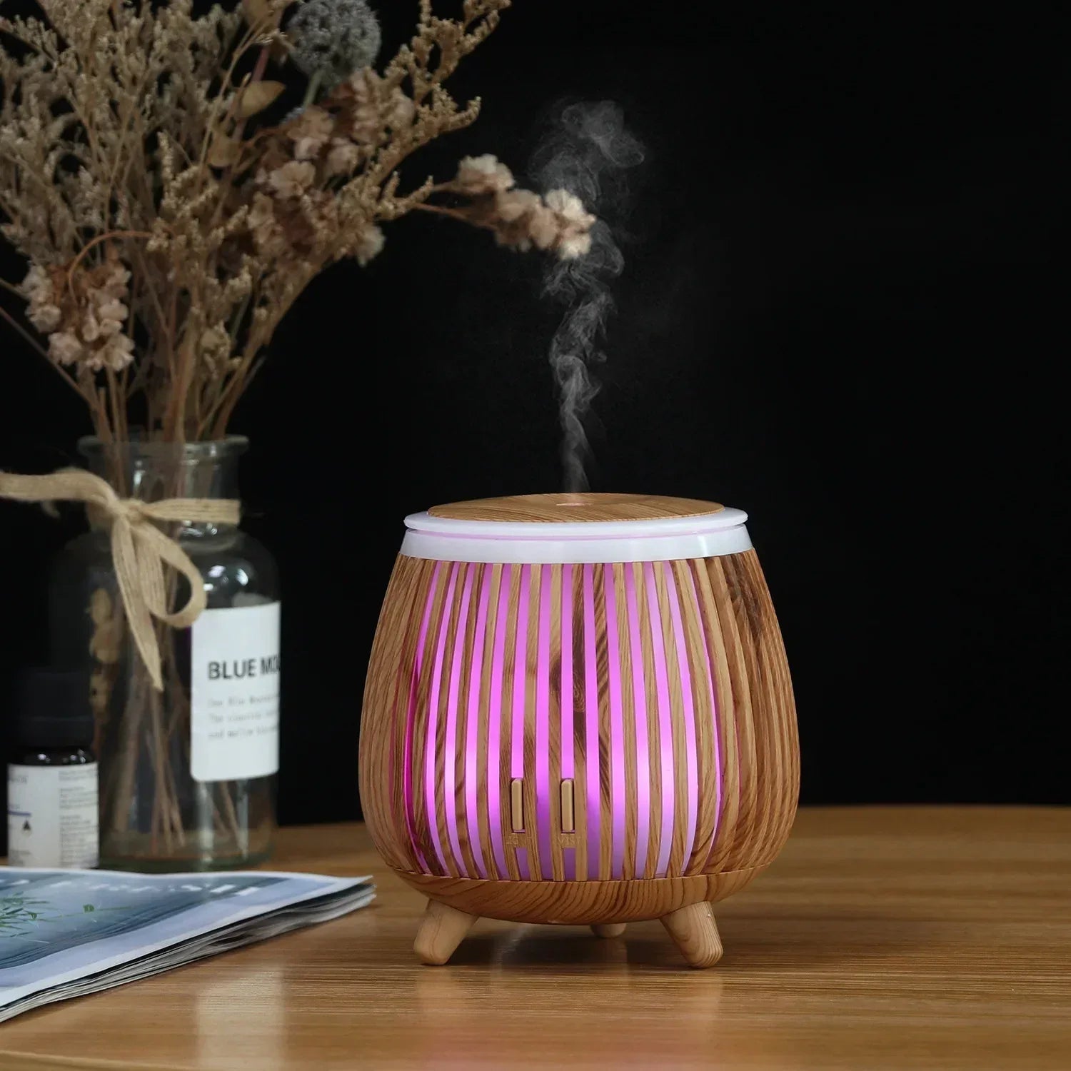Ultrasonic Humidifier – LED Essential Oil Diffuser - Clarify.pk
